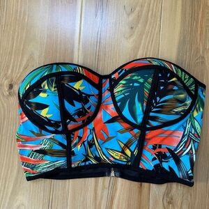Tobi tropical print tube top